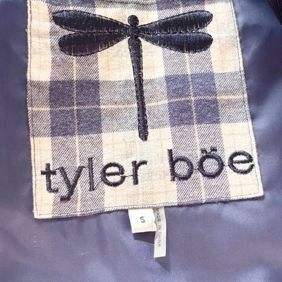 TYLER BÖE Women’s Blue Plaid Flannel Vest With Corduroy Trim Lined Pockets Sz S - Picture 7 of 9